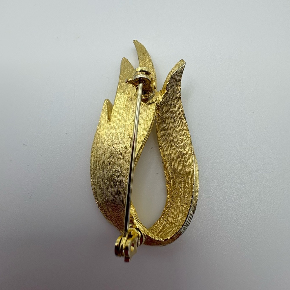 Vintage Gold and Silver Flame Brooch (Monet) - Picture 3 of 4